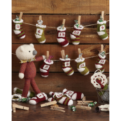 Modèle crochet – Guirlande de chaussettes de Noël Modèle à télécharger Modèles