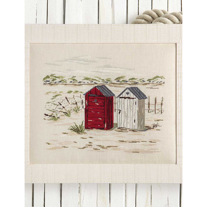 Modèle - Les cabines de plage Modèle à télécharger Modèles