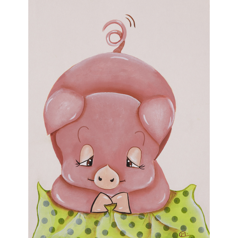 Modèle - Motif enfantin à peindre : le cochon Modèle à télécharger Modèles