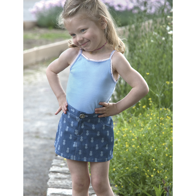 Modèle - Collection ananas - Jupe en jean Modèles