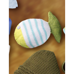 Modèle tricot – Doudou poisson Petit poisson deviendra grand Modèle à télécharger Modèles