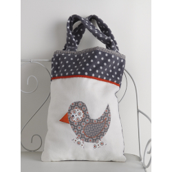 Mon bel oiseau. Sac et coussin  - 2