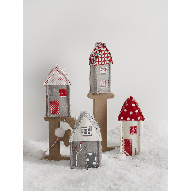 Modèle couture – Home Sweet Home, maisonnettes de Noël
