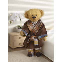 Modèle couture – Cocooning Jarod, robe de chambre et charentaises pour ourson Modèle à télécharger Modèles