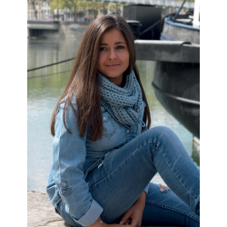 Modèle - Le snood bleu Modèle à télécharger Modèles