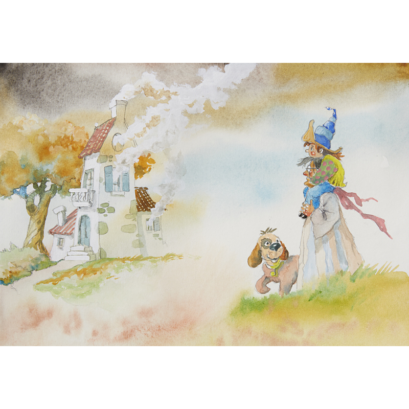 Un monde imaginaire - Gouache & aquarelle Livre Beaux-arts