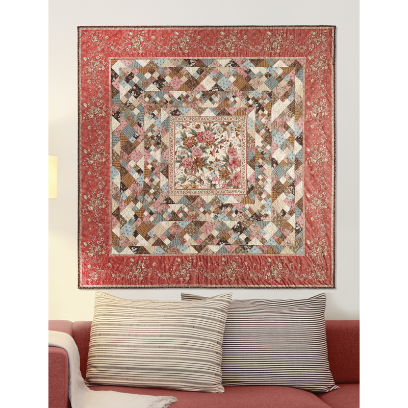 Modèle patchwork – Quilt En fleurs Modèle à télécharger Modèles
