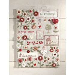Modèle broderie – Panneau Bonjour le printemps Modèle à télécharger Modèles