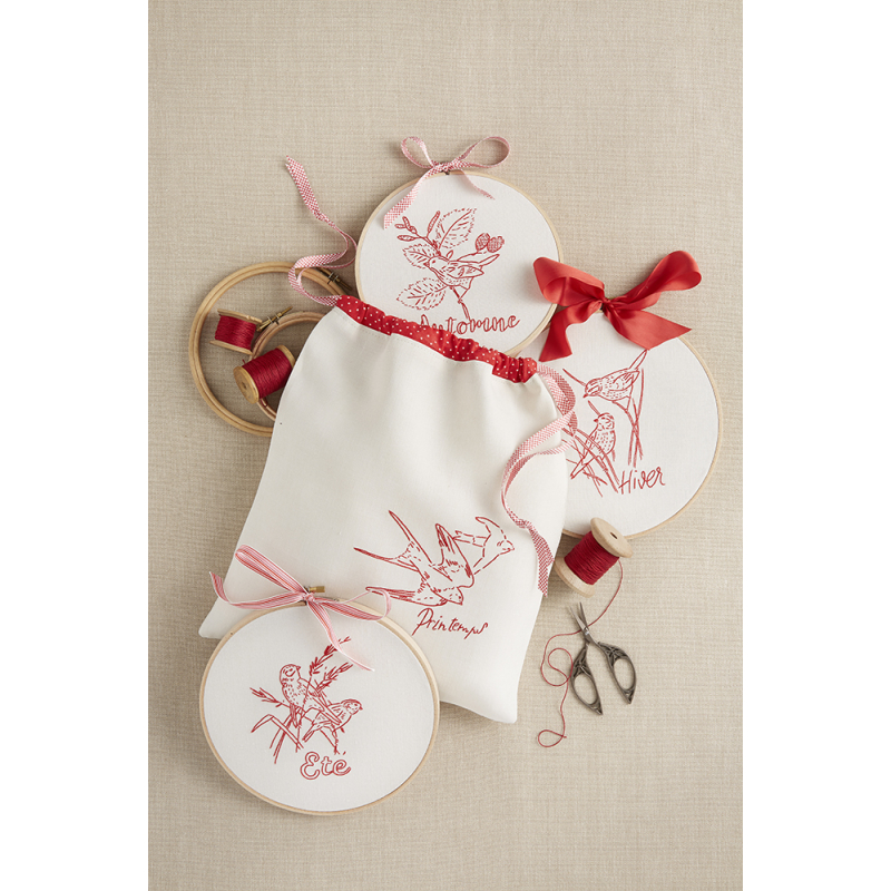 Les oiseaux Broderie