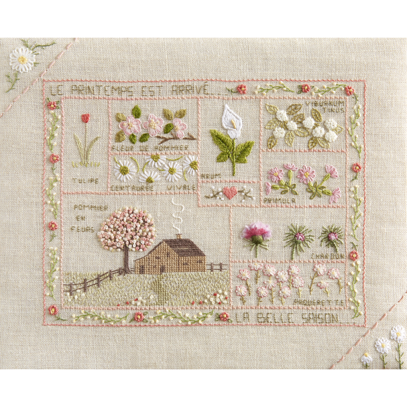 Sentiments brodés Broderie