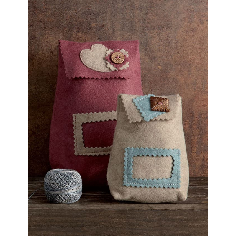Pochettes gigognes en feutrine Modèles