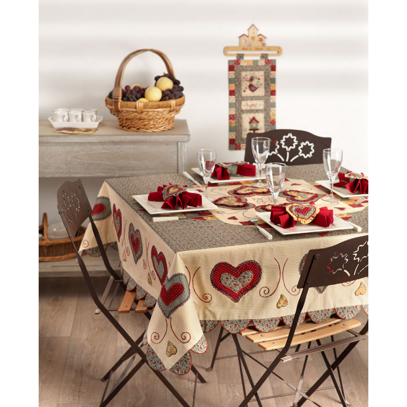 Modèle - La danse des cœurs - La nappe Modèle à télécharger Modèles