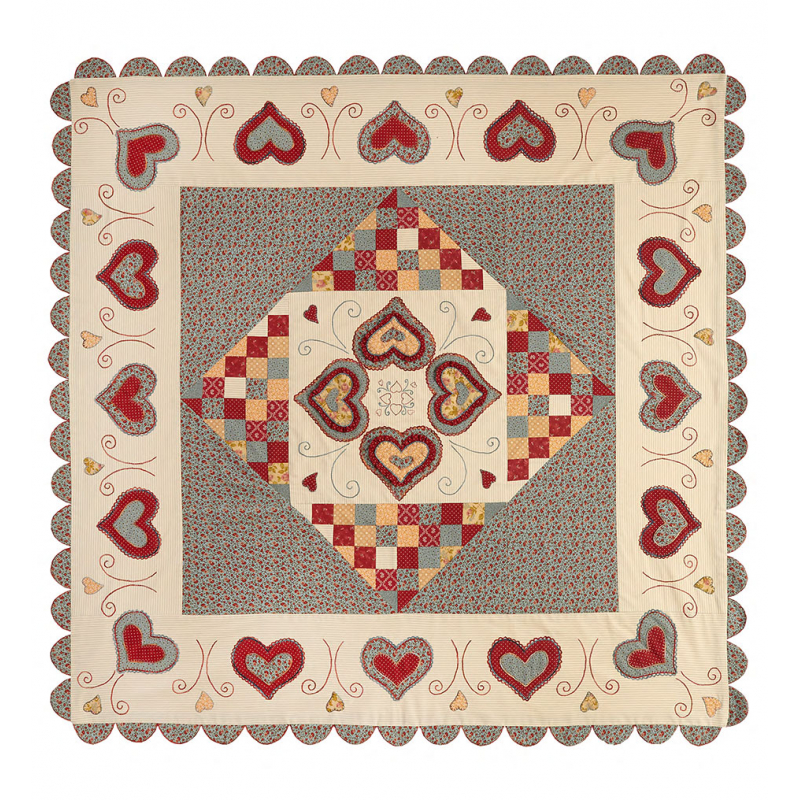 Modèle - La danse des cœurs - La nappe Modèle à télécharger Modèles