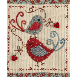 Modèle patchwork – Bannière La danse des cœurs Modèle à télécharger Modèles