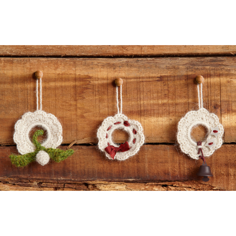 Modèle crochet – Couronnes de Noël