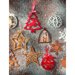 Modèles loisirs créatifs – Décorations de sapin de Noël Modèle à télécharger Modèles