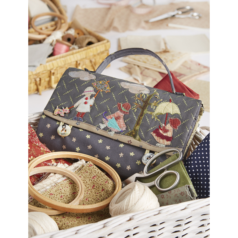 Modèle patchwork – Valisette Jour de pluie Modèle à télécharger Modèles