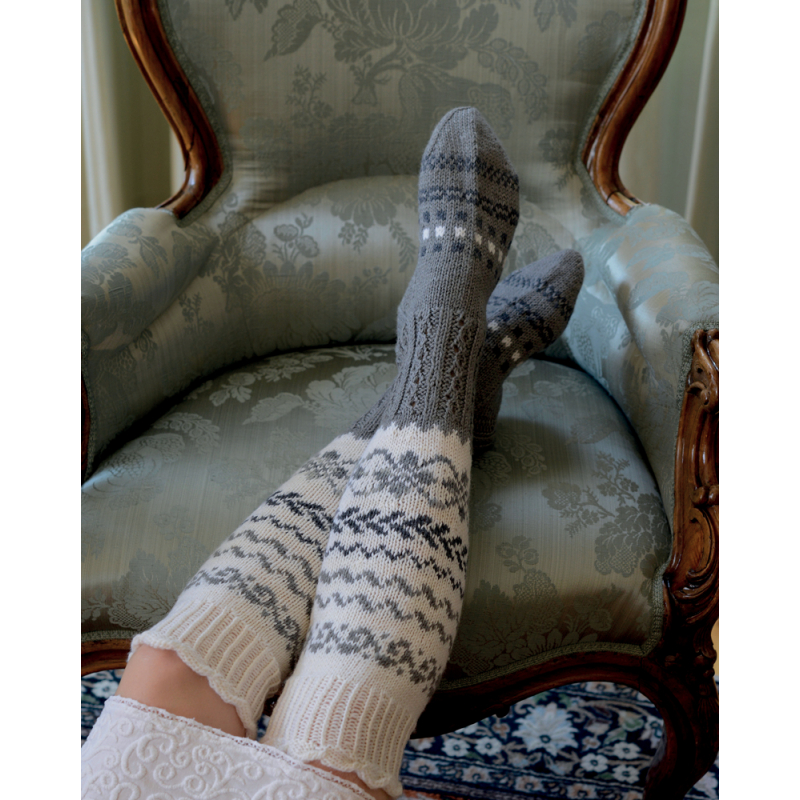 Magnifiques chaussettes au tricot Tricot