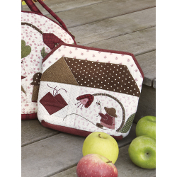 Modèle patchwork – Pochette Fugue bucolique Modèle à télécharger Modèles