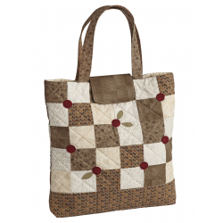 Le sac plat - Damier et cerises  - 1