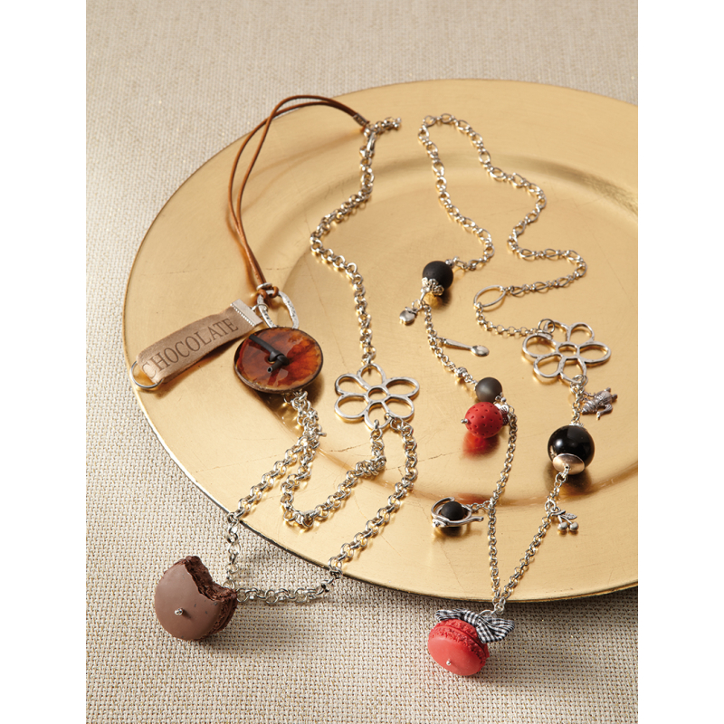 Modèle - Sautoirs aux macarons Modèle à télécharger Modèles