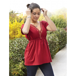 Modèle - Blouse à manche courte cintrée Modèle à télécharger Modèles