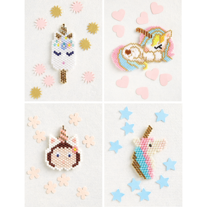 Modèle - Licornes perlées Modèle à télécharger Modèles