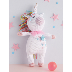 Modèle crochet – Amigurumi licorne multicolore Modèle à télécharger Modèles