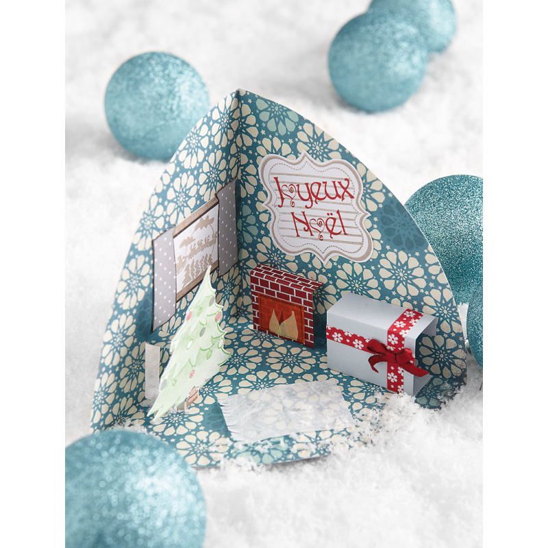 Modèle scrapbooking – Pop-up de Noël Modèle à télécharger Modèles