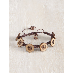 Bracelet en noix de coco  - 1