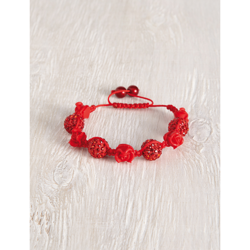 Bracelet aux roses rouges  - 1