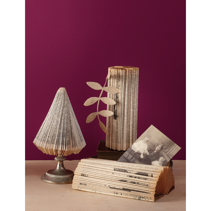 Modèle loisirs créatifs – Livres pliés, sculptures en papier recyclé Modèle à télécharger Modèles