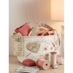 Modèle patchwork – Cabas de brodeuse Cœur de brodeuse Modèle à télécharger Modèles