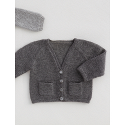 Modèle tricot enfant – Gilet Élégance garçon Modèle à télécharger Modèles