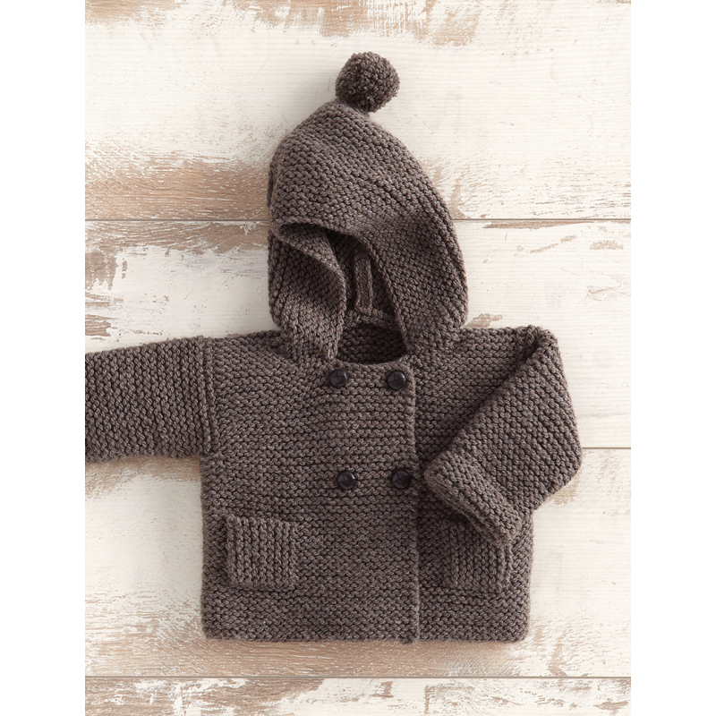 Modèle tricot bébé – Manteau à capuche Bien-être Modèle à télécharger Modèles