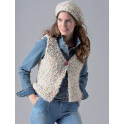 Modèle tricot – Gilet sans manches Opale Modèle à télécharger Modèles