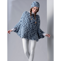 Modèle - Pull-poncho - Béryl Modèle à télécharger Modèles
