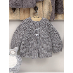 Modèle tricot enfant - Cardigan Célestine Modèle à télécharger Modèles