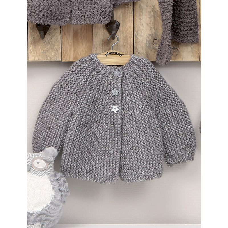 Modèle tricot enfant - Cardigan Célestine Modèle à télécharger Modèles