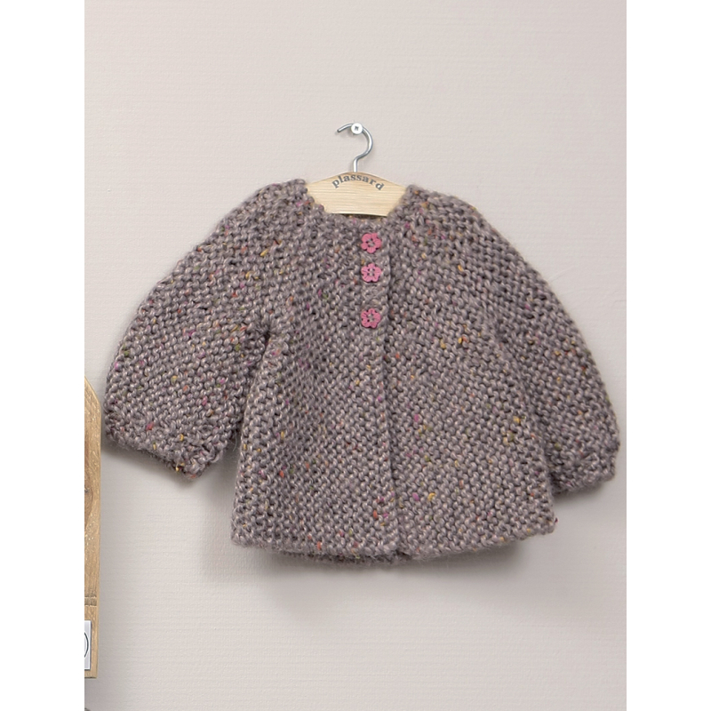 Modèle tricot enfant – Cardigan Ambre Modèle à télécharger Modèles