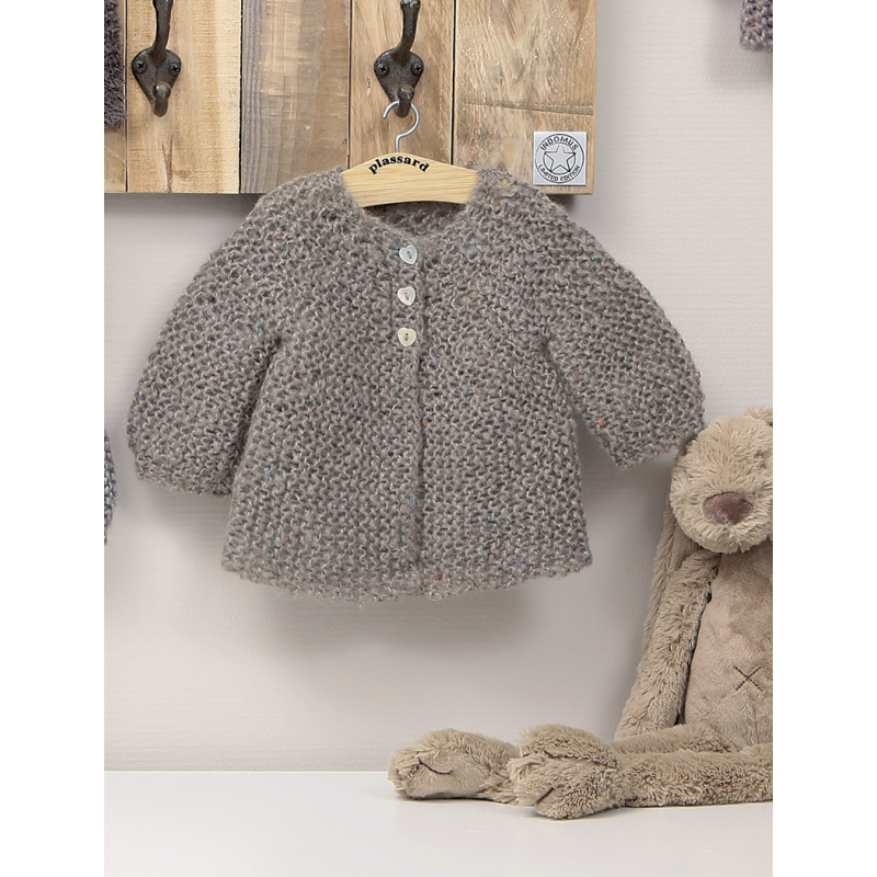 Modèle tricot bébé et enfant – Cardigan Agate Modèle à télécharger Modèles