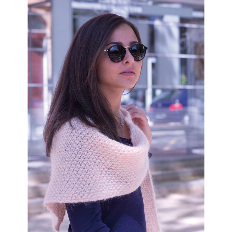 Modèle châle au tricot – La star Modèle à télécharger Modèles