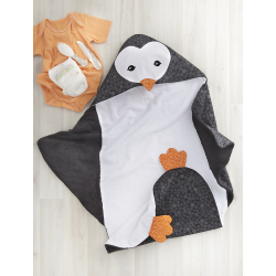 Modèle couture bébé – Cape de bain pingouin Modèle à télécharger Modèles
