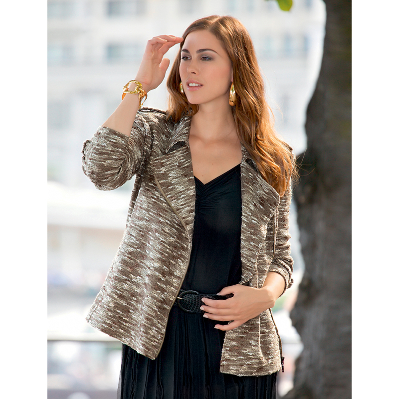 Modèle couture – Bellissima, veste chic en tweed du 44 au 52 Modèle à télécharger Modèles