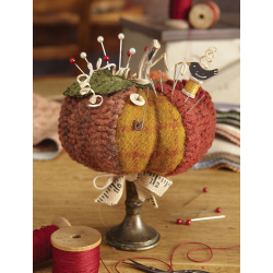 Modèle couture et rug hooking – Pique-épingles Citrouille Modèle à télécharger Modèles