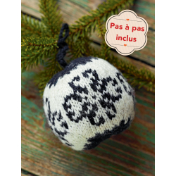 Modèle - Boule de Noël - Rose à crochets Modèle à télécharger Modèles