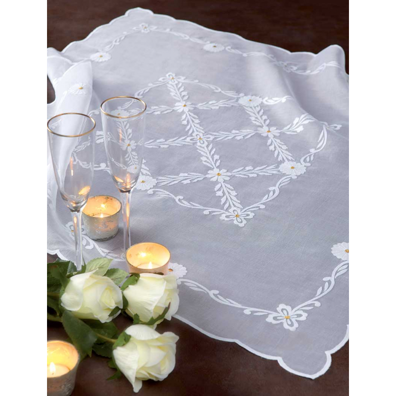 Modèle broderie – Centre de table En tête à tête Modèle à télécharger Modèles