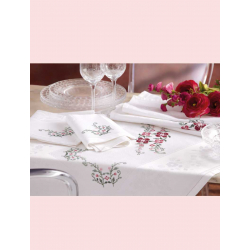 Modèle broderie – Parure de table Élégante Modèle à télécharger Modèles