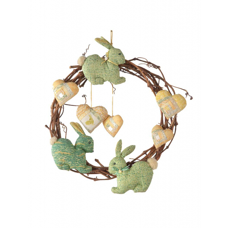 Modèle - Couronne de lapins et de cœurs Modèle à télécharger Modèles