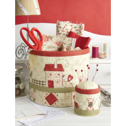 Modèle patchwork – Panière et pique-épingles Charmant duo Modèle à télécharger Modèles